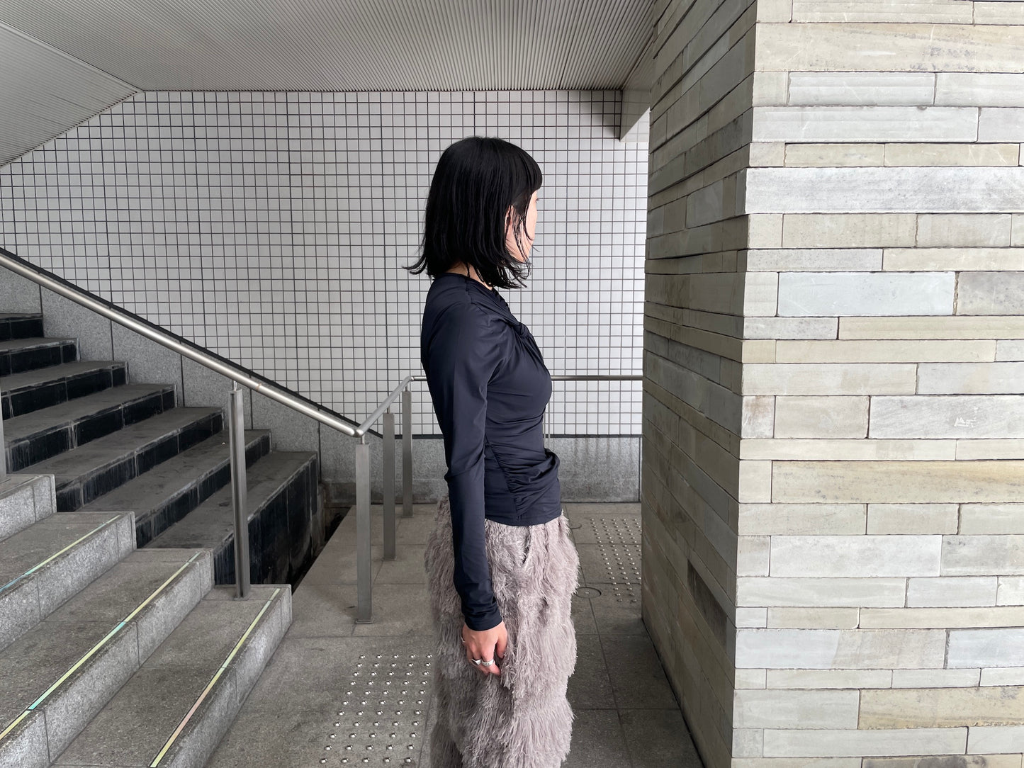 KNOTTED JERSEY TOP【23AW】