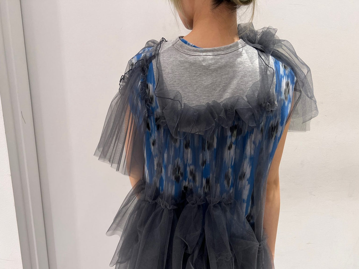 チュールロングトップス