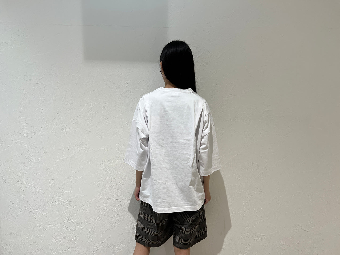 MGSフロントビッグプリントタックTシャツ