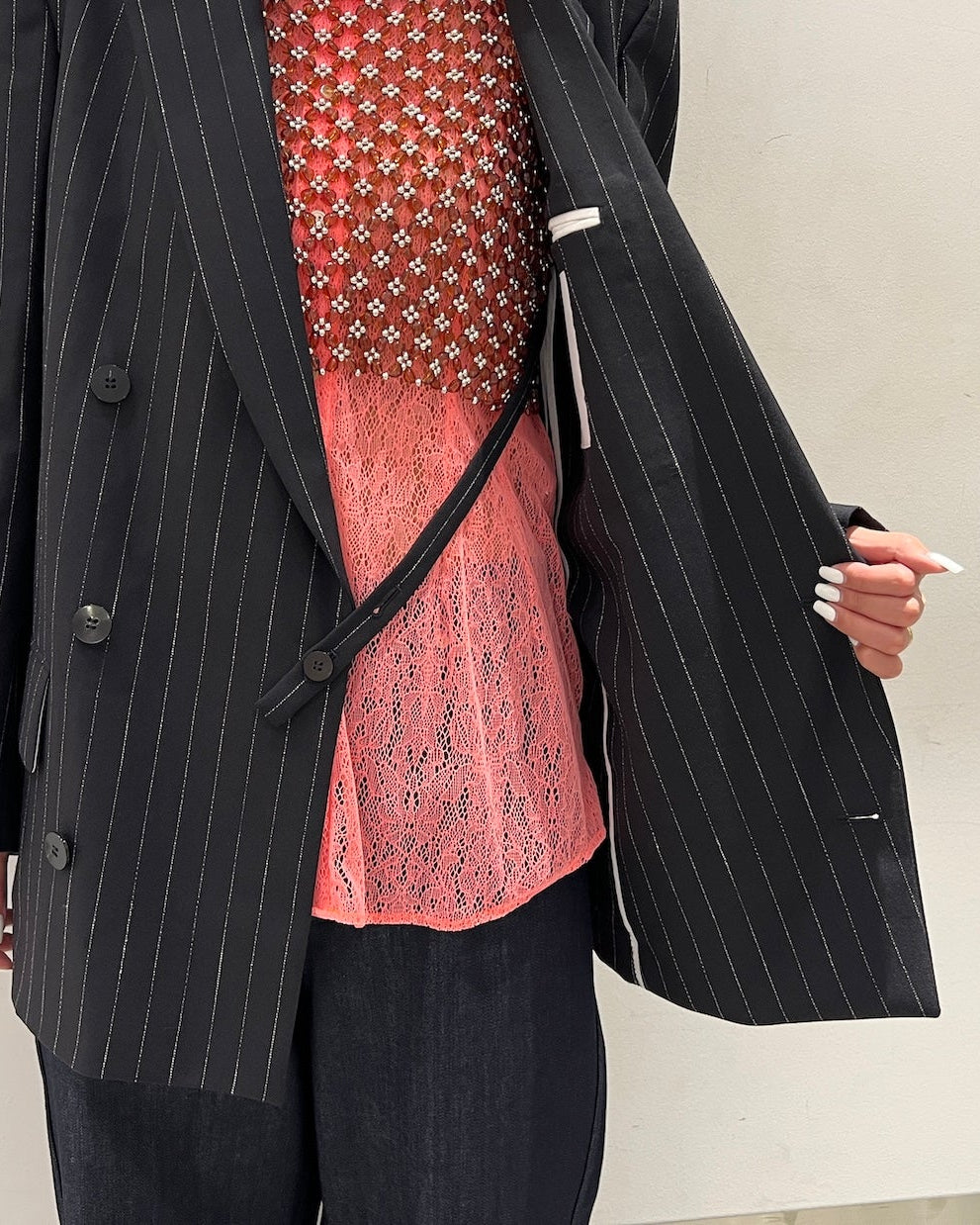 DOUBLE BREASTED JACKET(UNISEX)