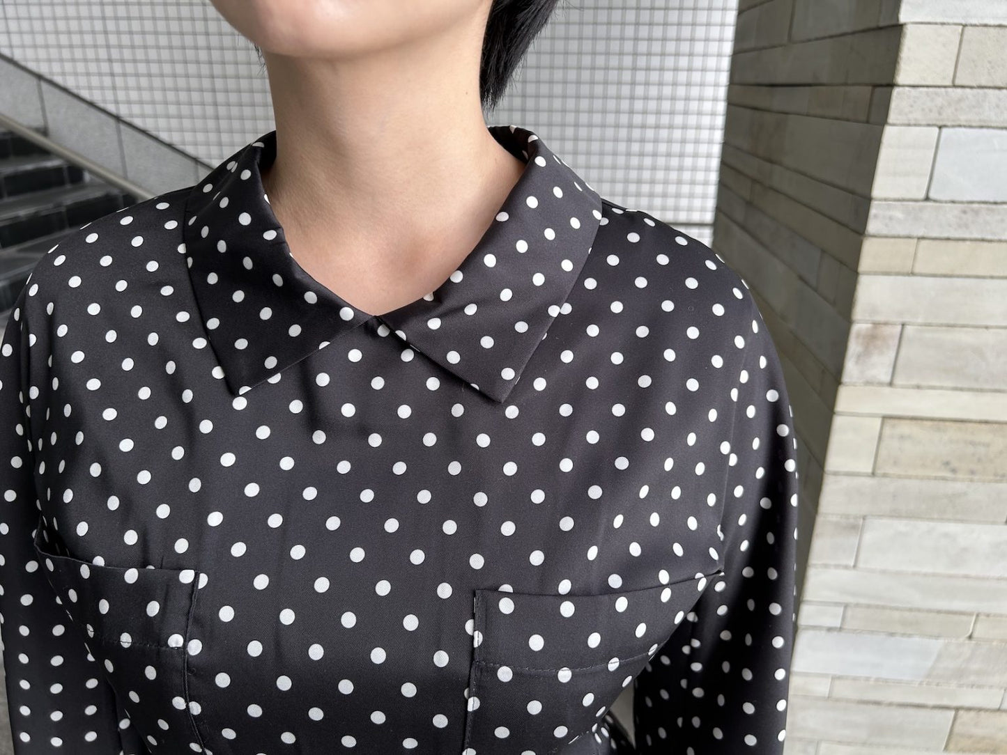 ドット柄ワンピース【23AW】