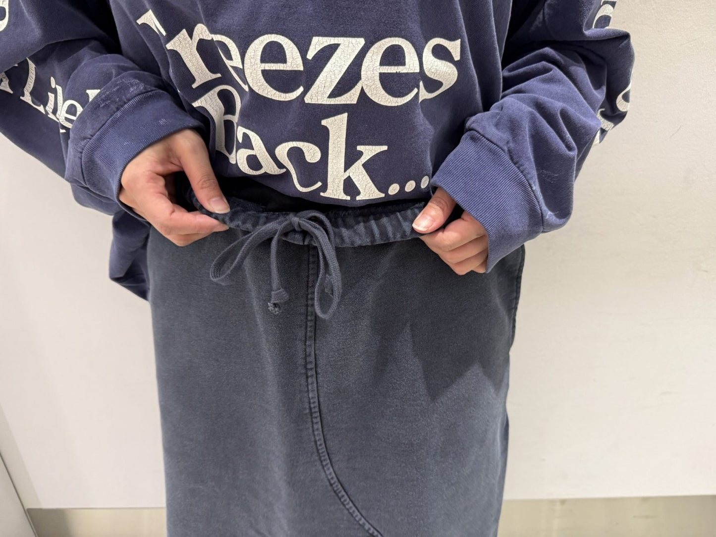 ダメージスウェットスカート【25AW】