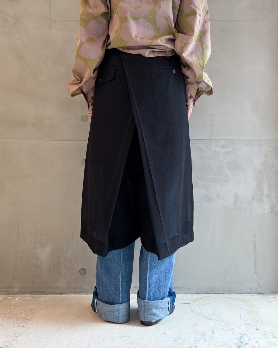 HAKAMA PANTS MEDIUM WOOL FISHING NET(UNISEX)