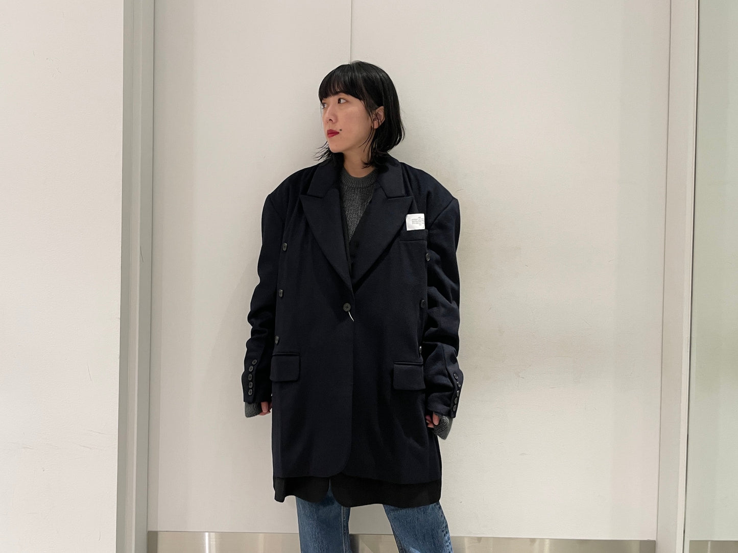 DOUBLE LAYERS TAILORED COAT【23AW】
