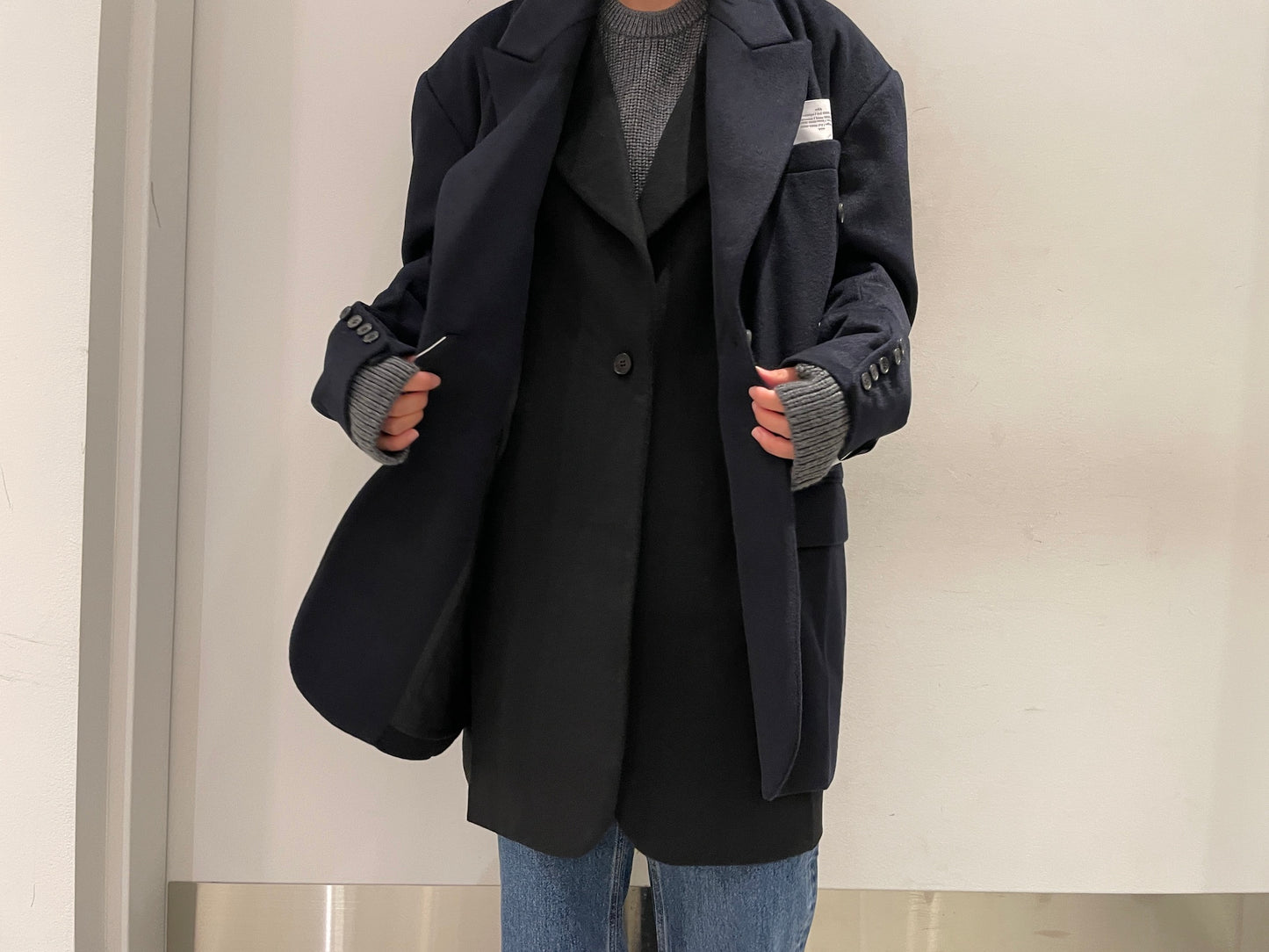DOUBLE LAYERS TAILORED COAT【23AW】