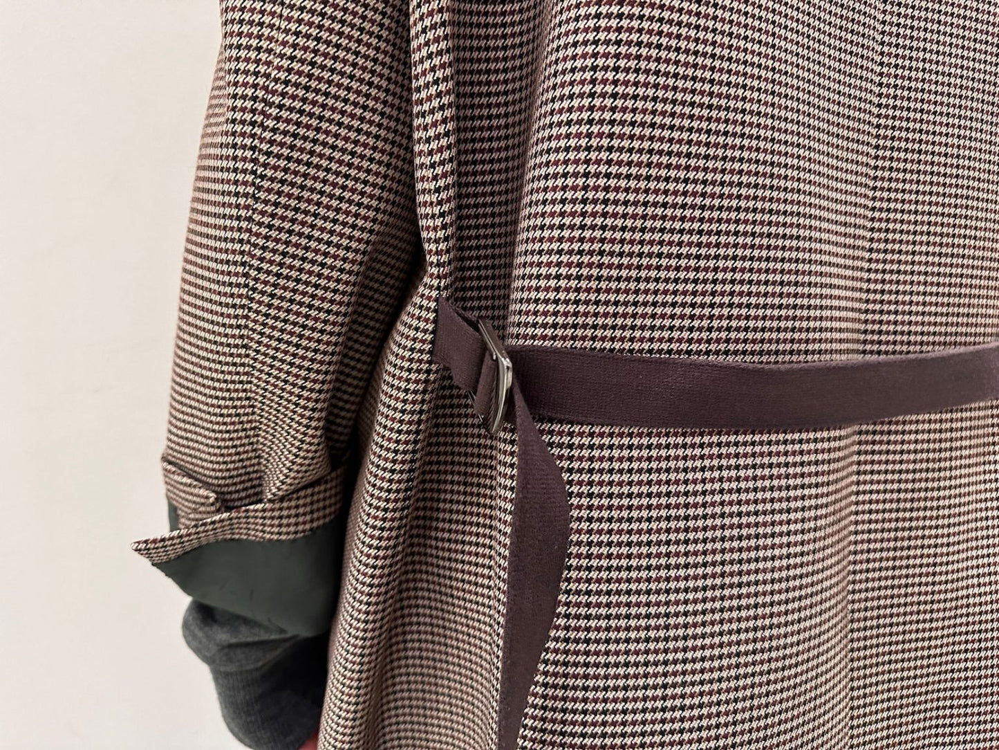 千鳥格子柄シングルコート(MEN)