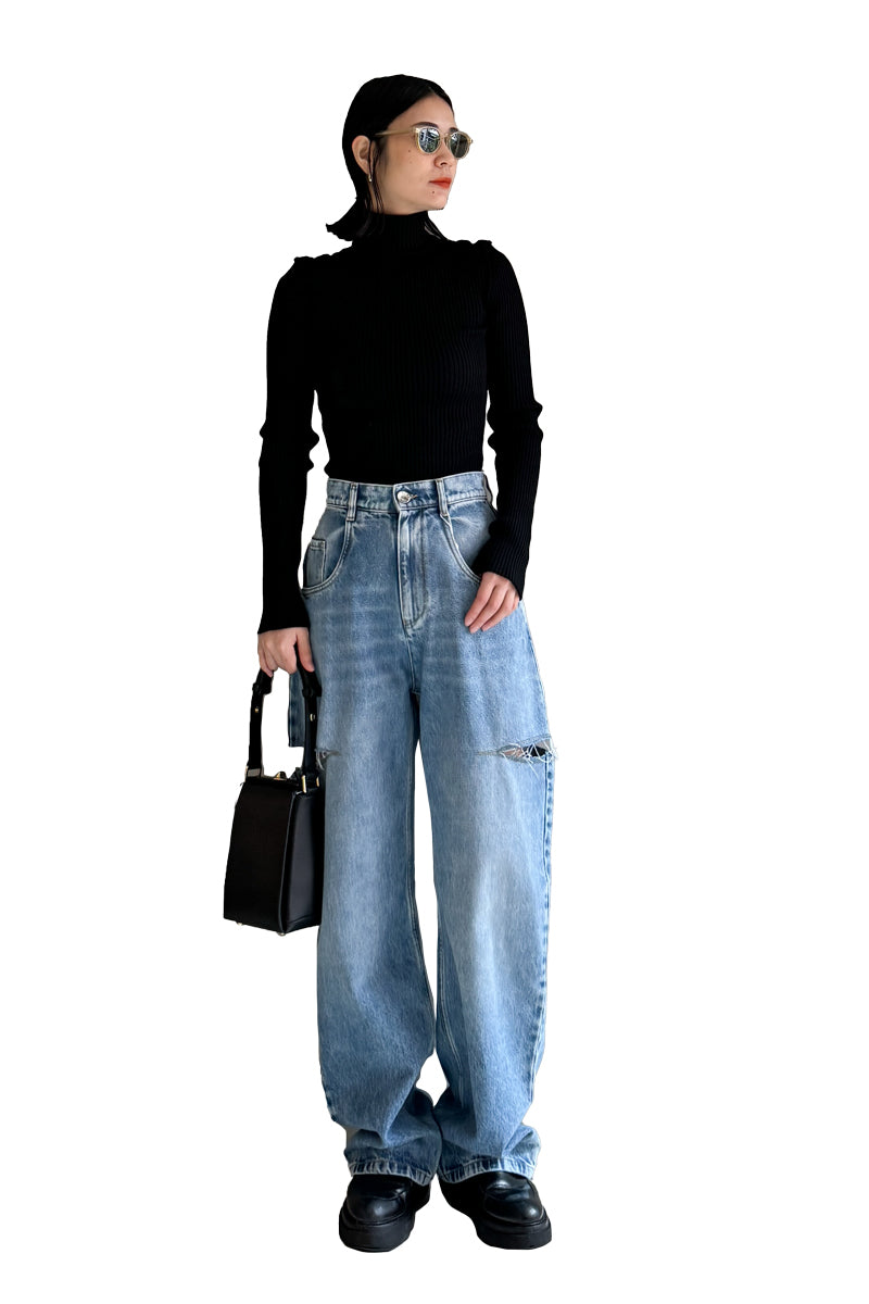BIG LABEL INSIDE-OUT KNITTED