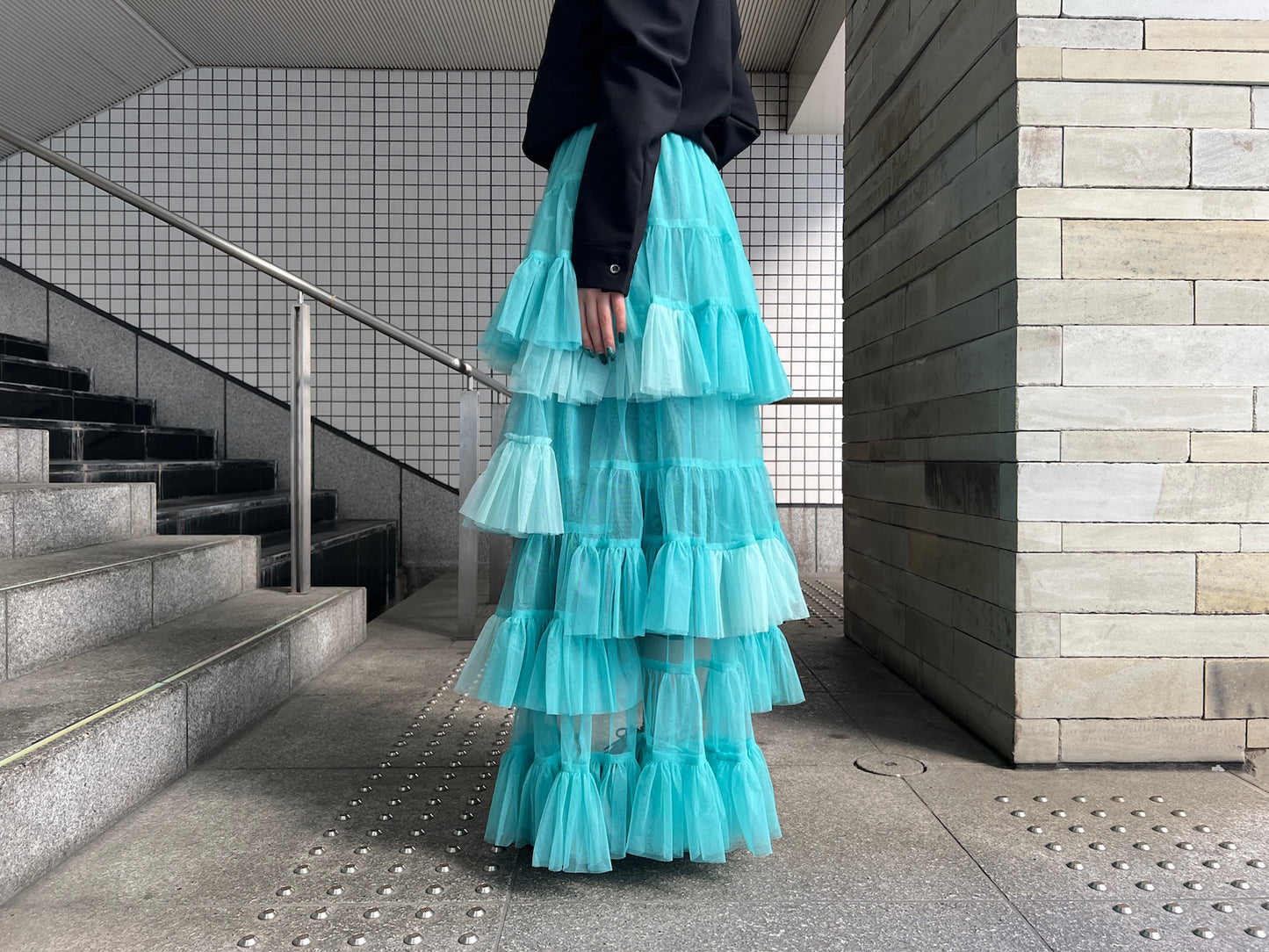 Tulle Asymmetric Skirt【25AW】