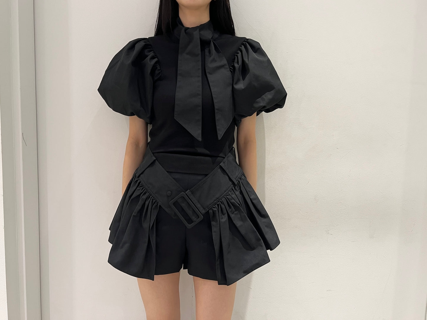 BELTED FLARE PUFF TOP【25AW】