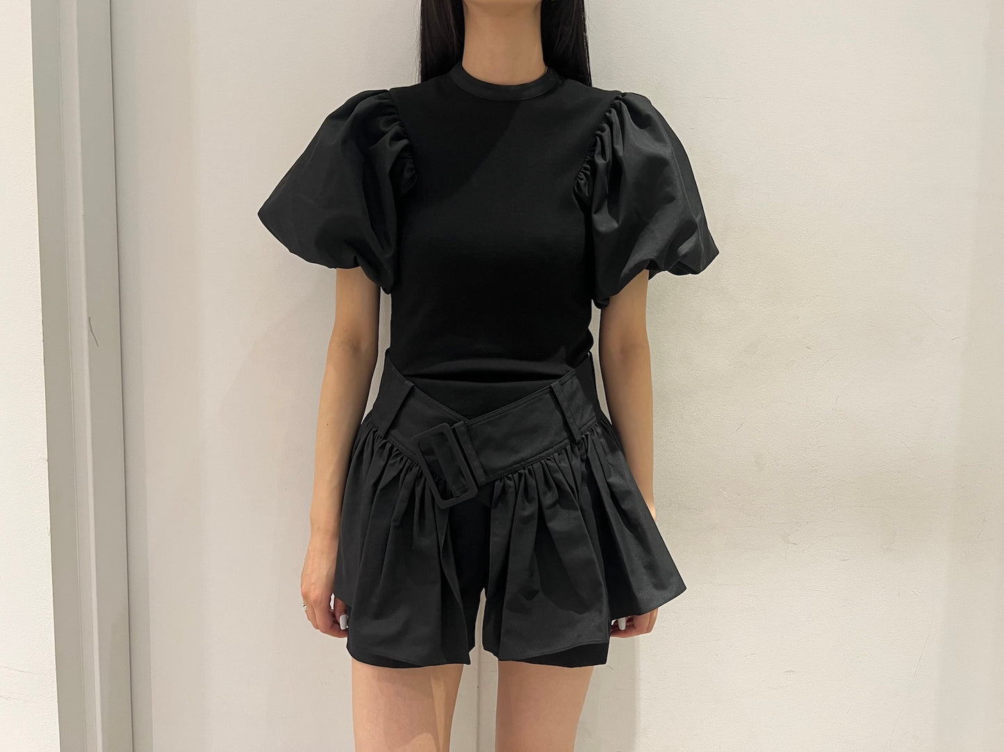 BELTED FLARE PUFF TOP【25AW】