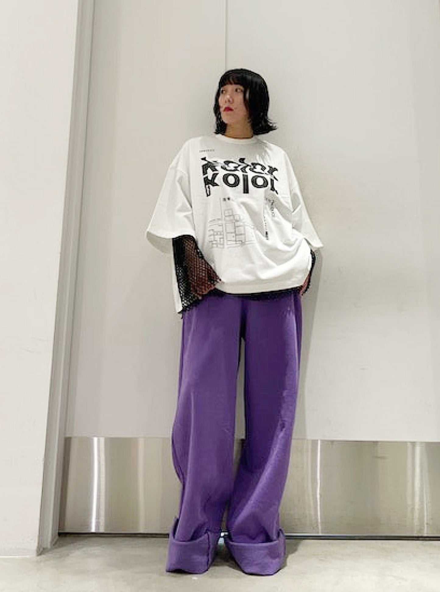 WIDE PUSH-UP SWEATPANTS