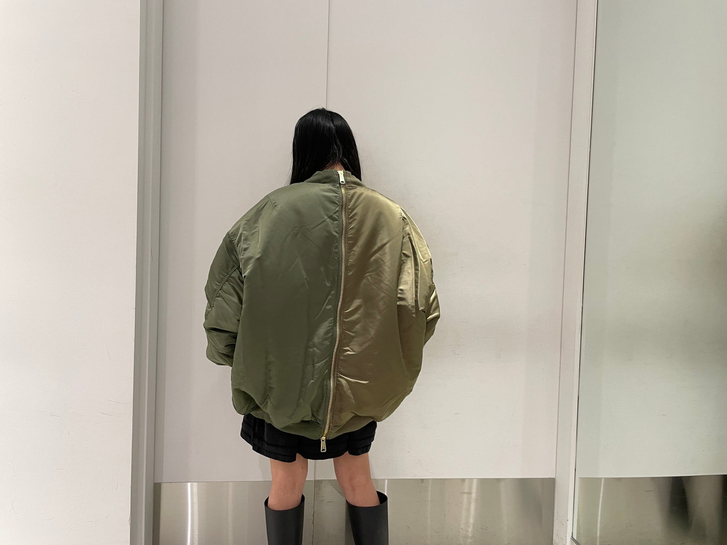 DOUBLE ZIP BOMBERJACKET