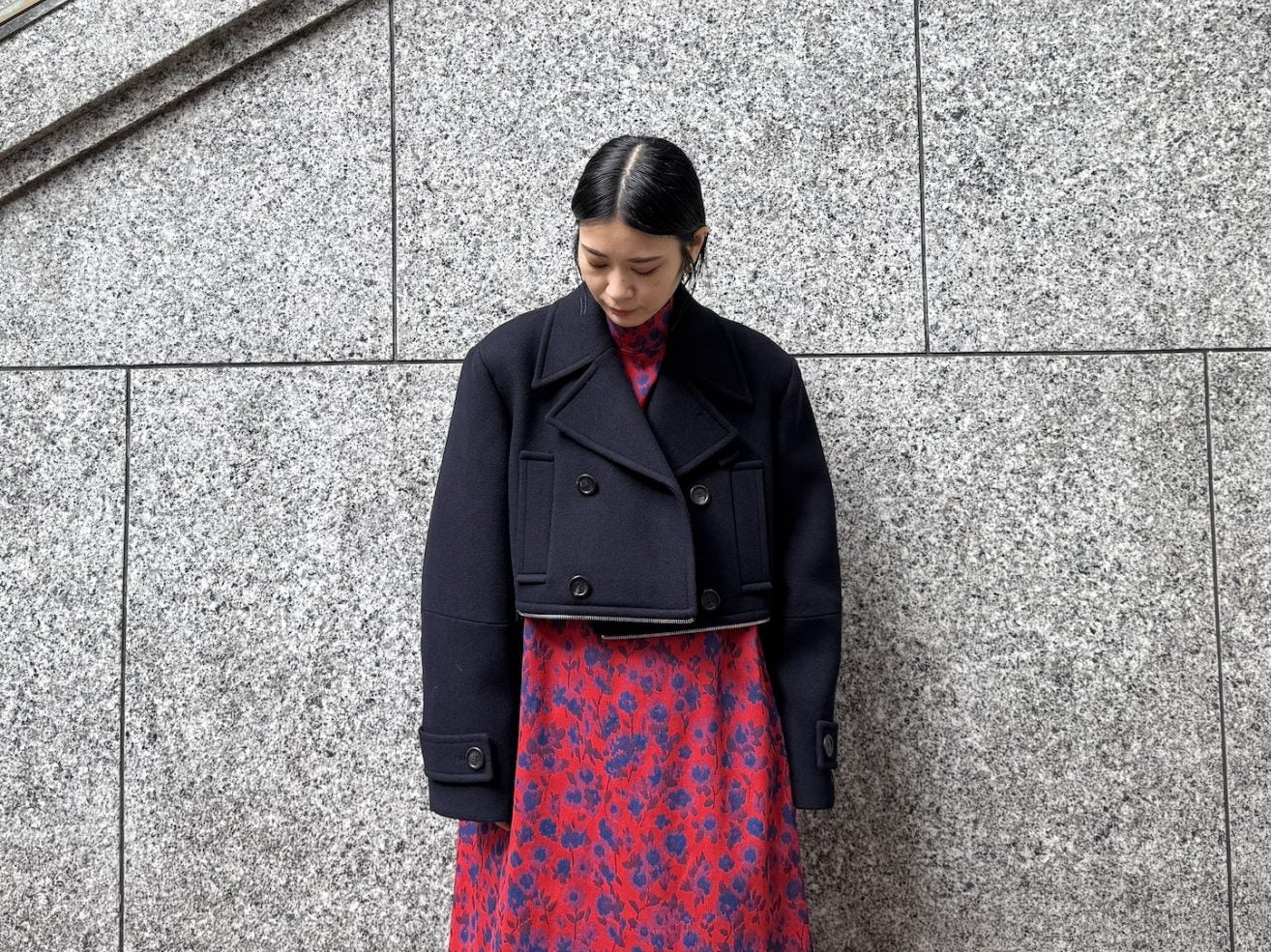 BROKEN DOUBLE BREASTED COAT【25AW】