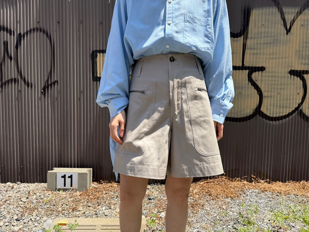 zipper patch short pants【25SS】