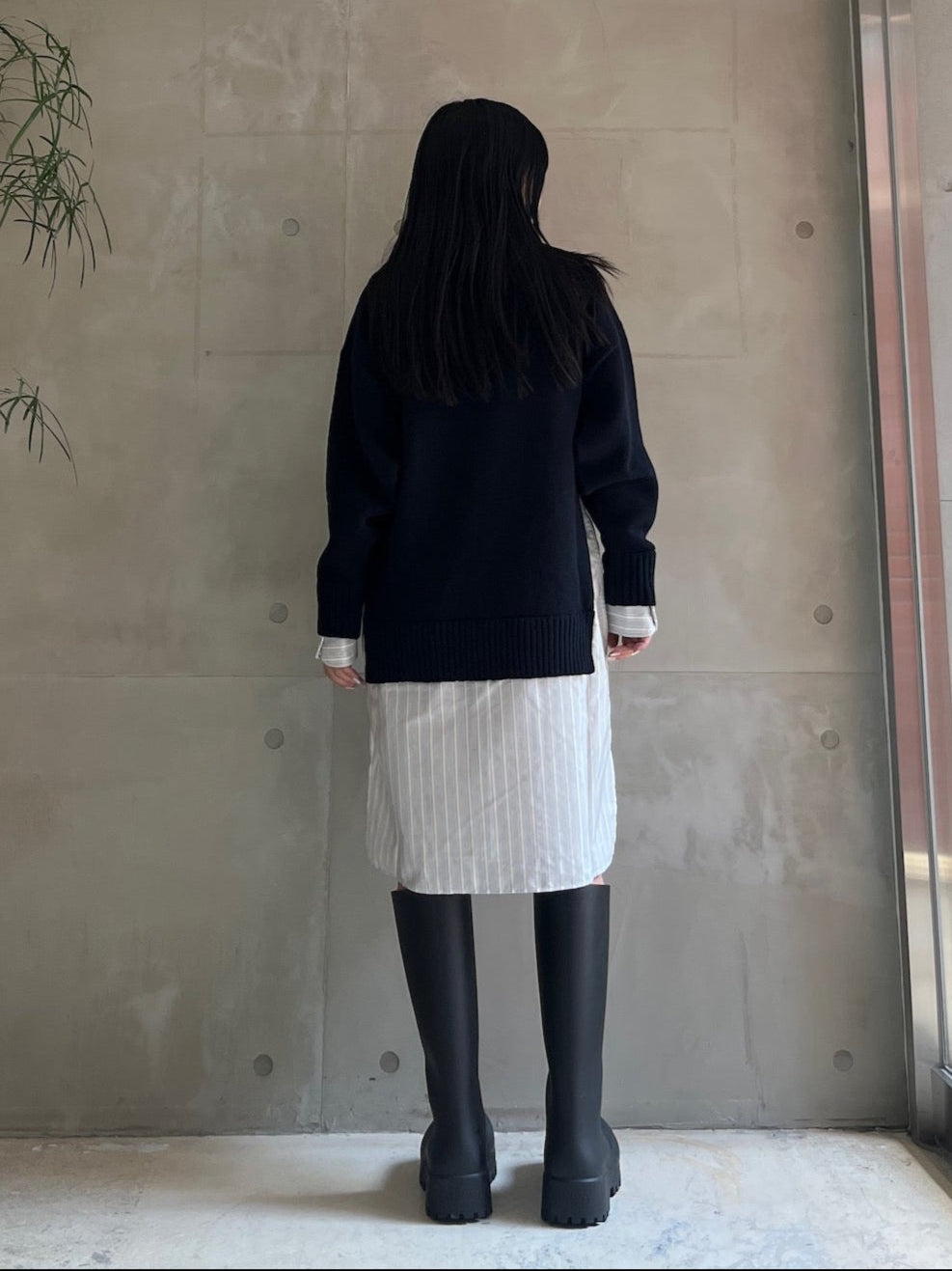 KNIT AND FABRIC DRESS【25AW】