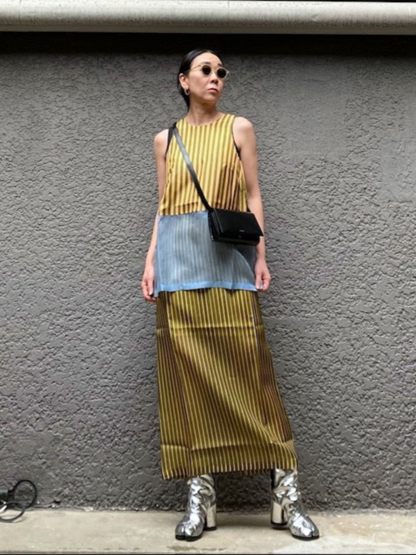 ストライプ柄スカート