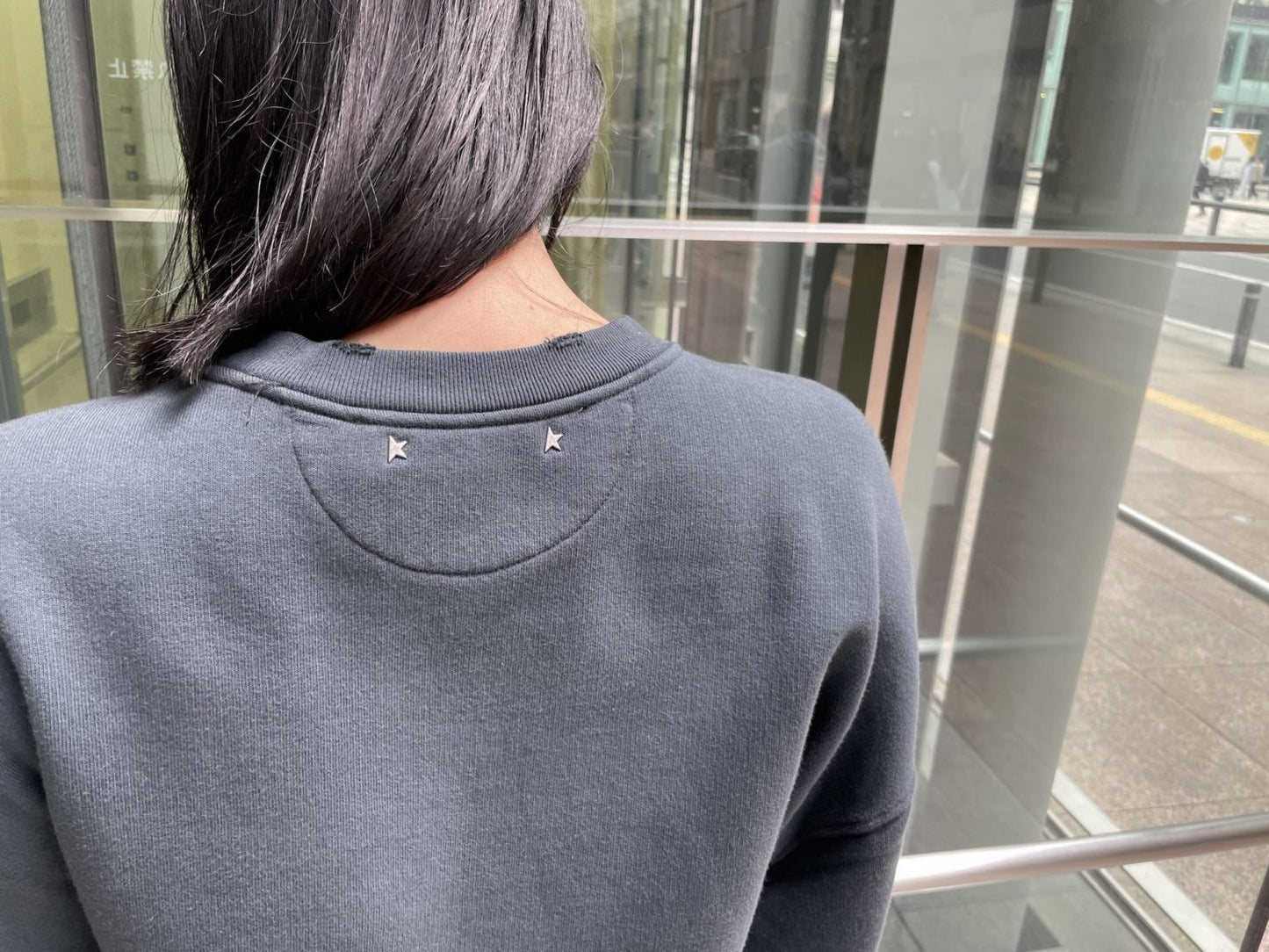 GOLDEN CROPPED CREWNECK SWEATSHIRT【25SS】