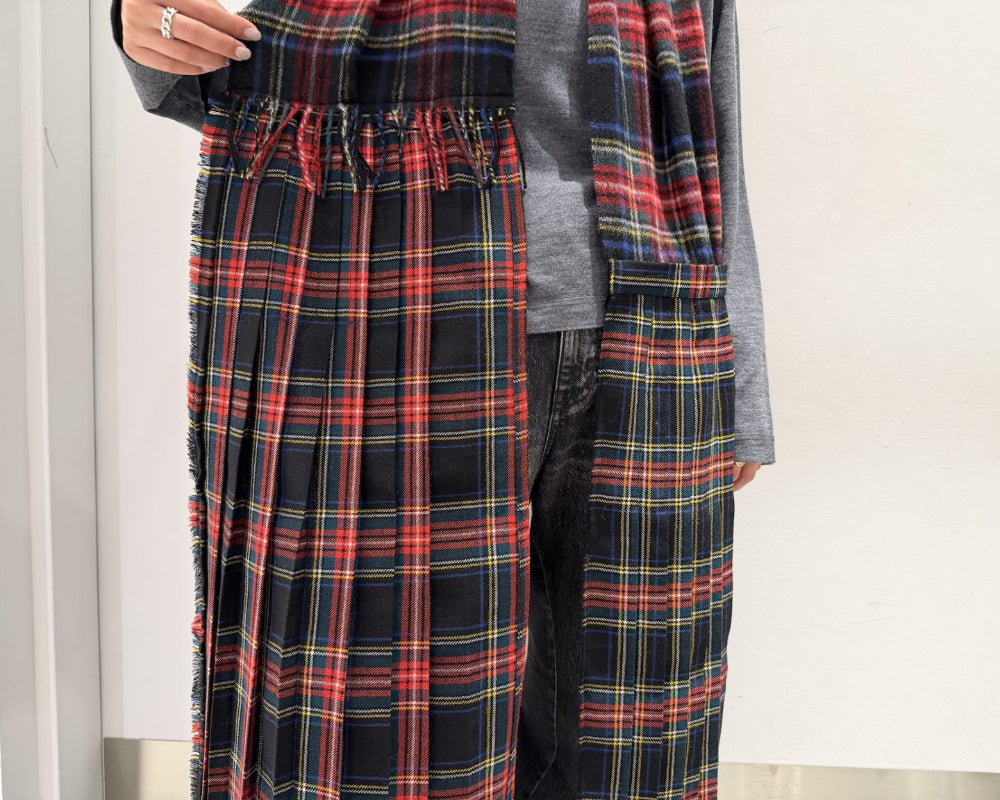 DOUBLE KILT SCARF