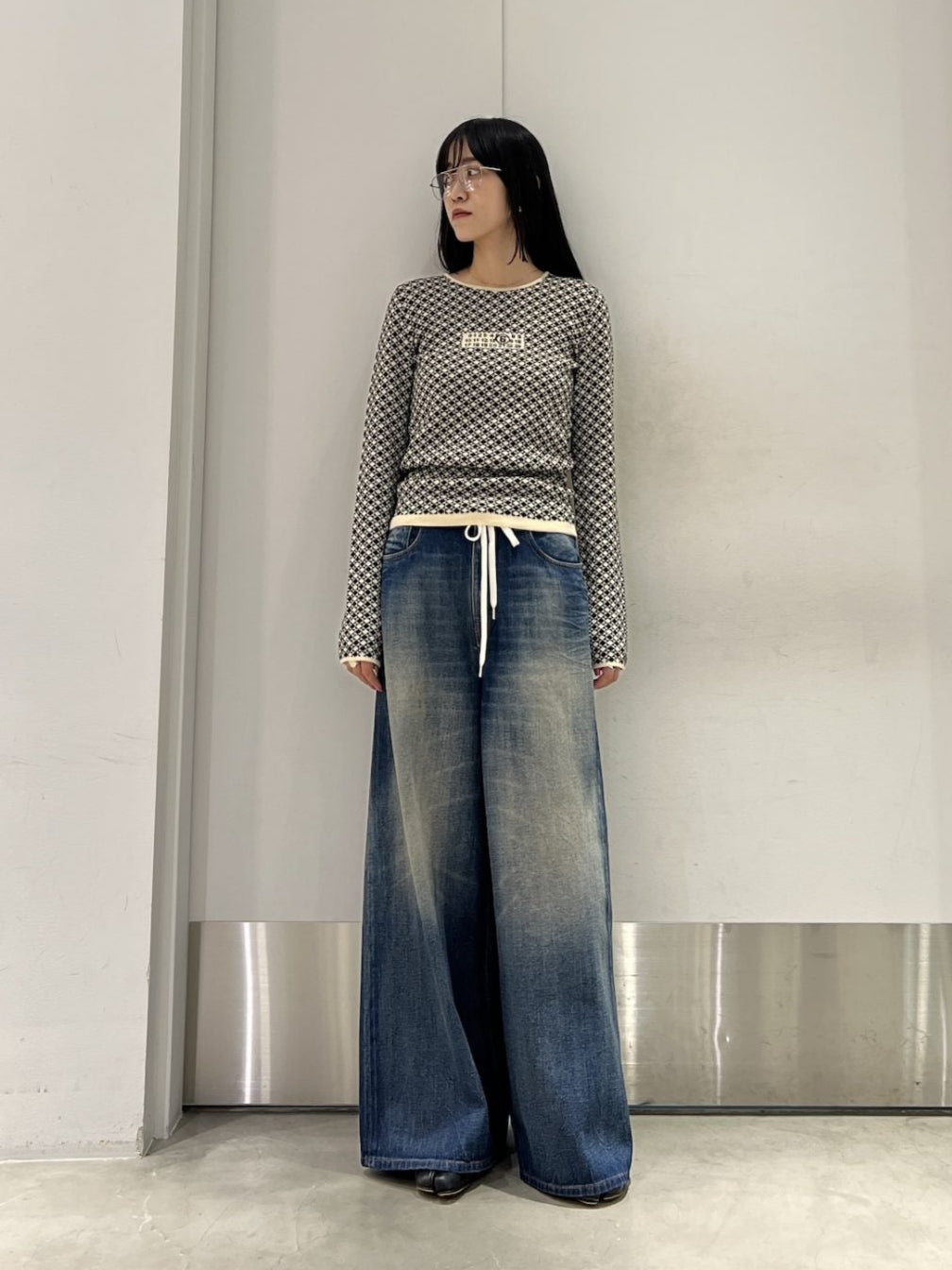 ワイドレッグデニムパンツ【25AW】