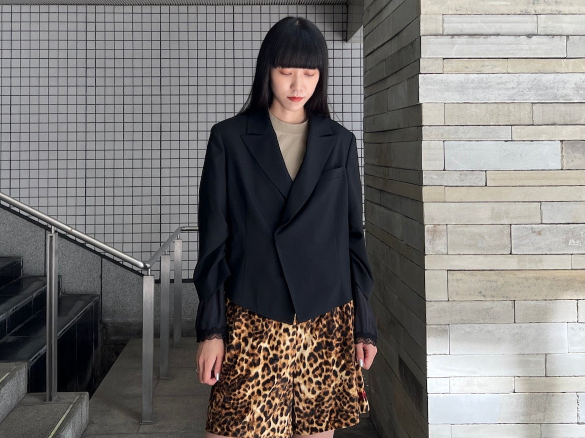 BLOUSE LAYERED PEACKED BLAZER【25SS】