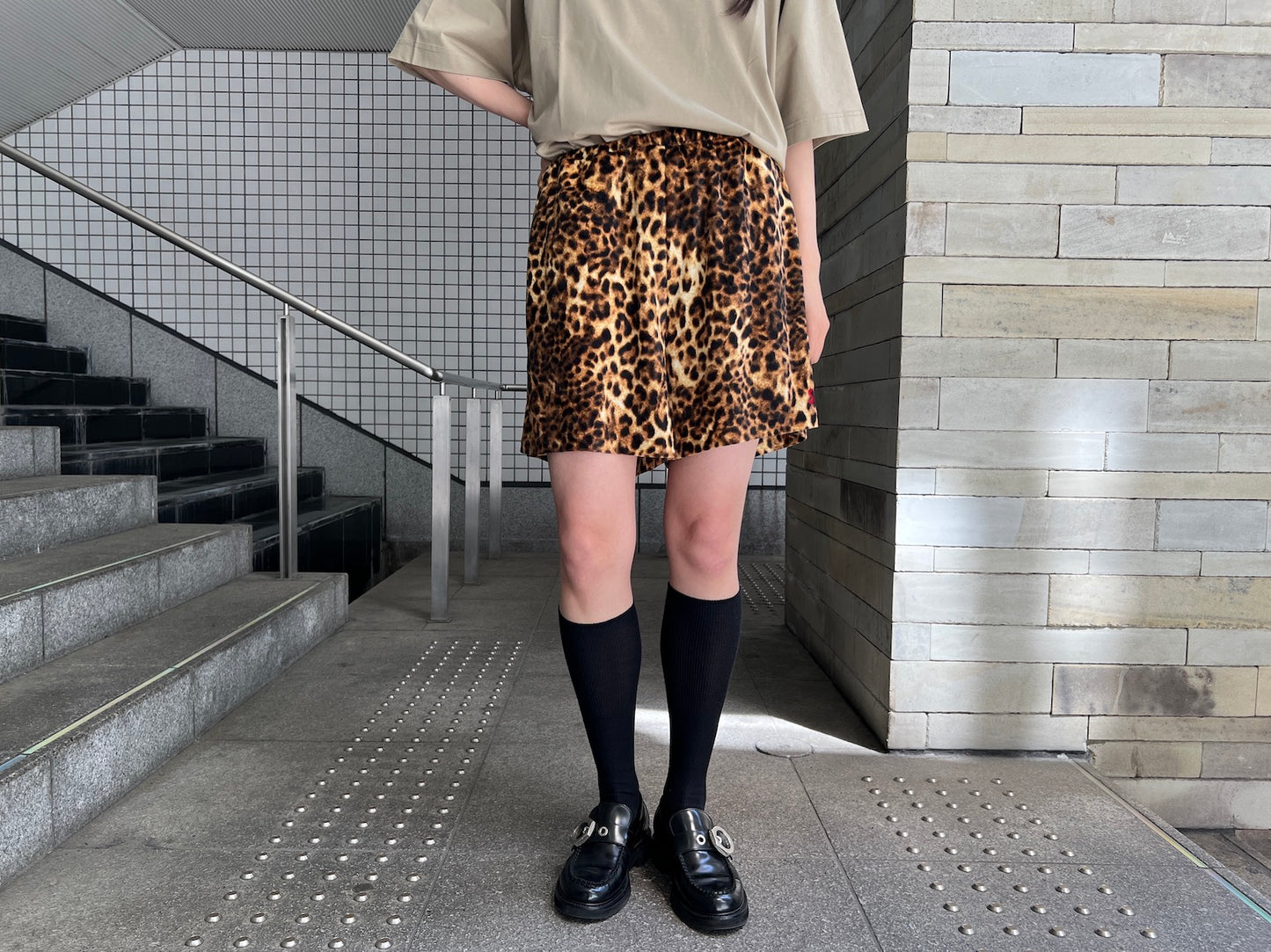BRUSHED LEOPARD SHORT PANTS【25SS】