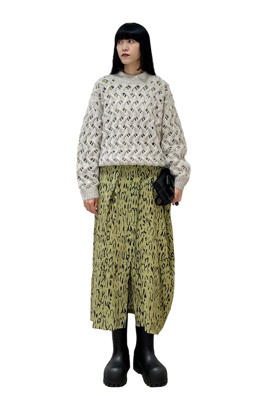 クルーネックニット