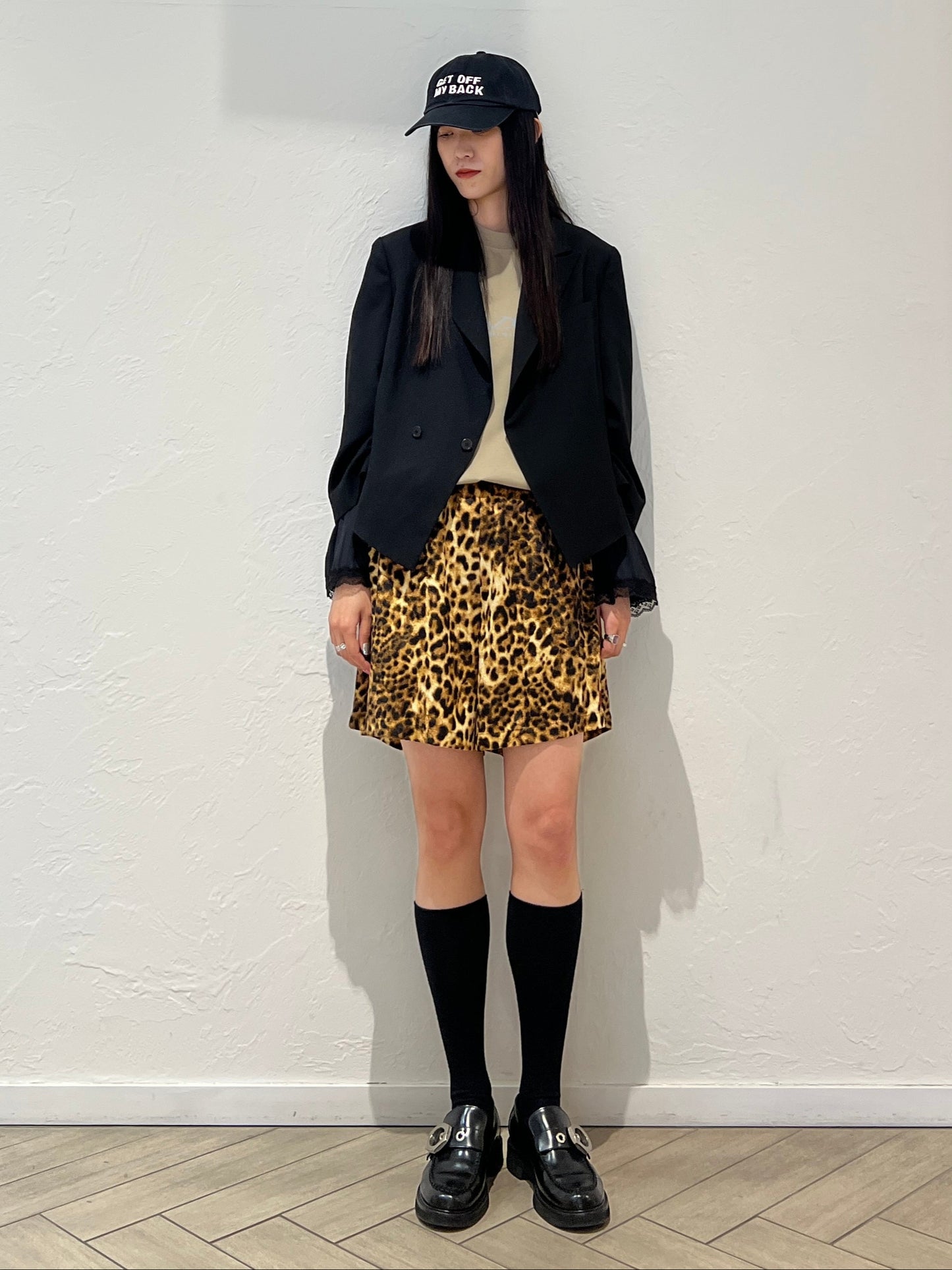 BRUSHED LEOPARD SHORT PANTS【25SS】