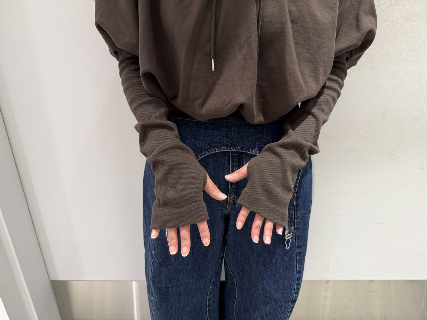 SWEAT BALLOON SLEEVE HOODIE【25AW】