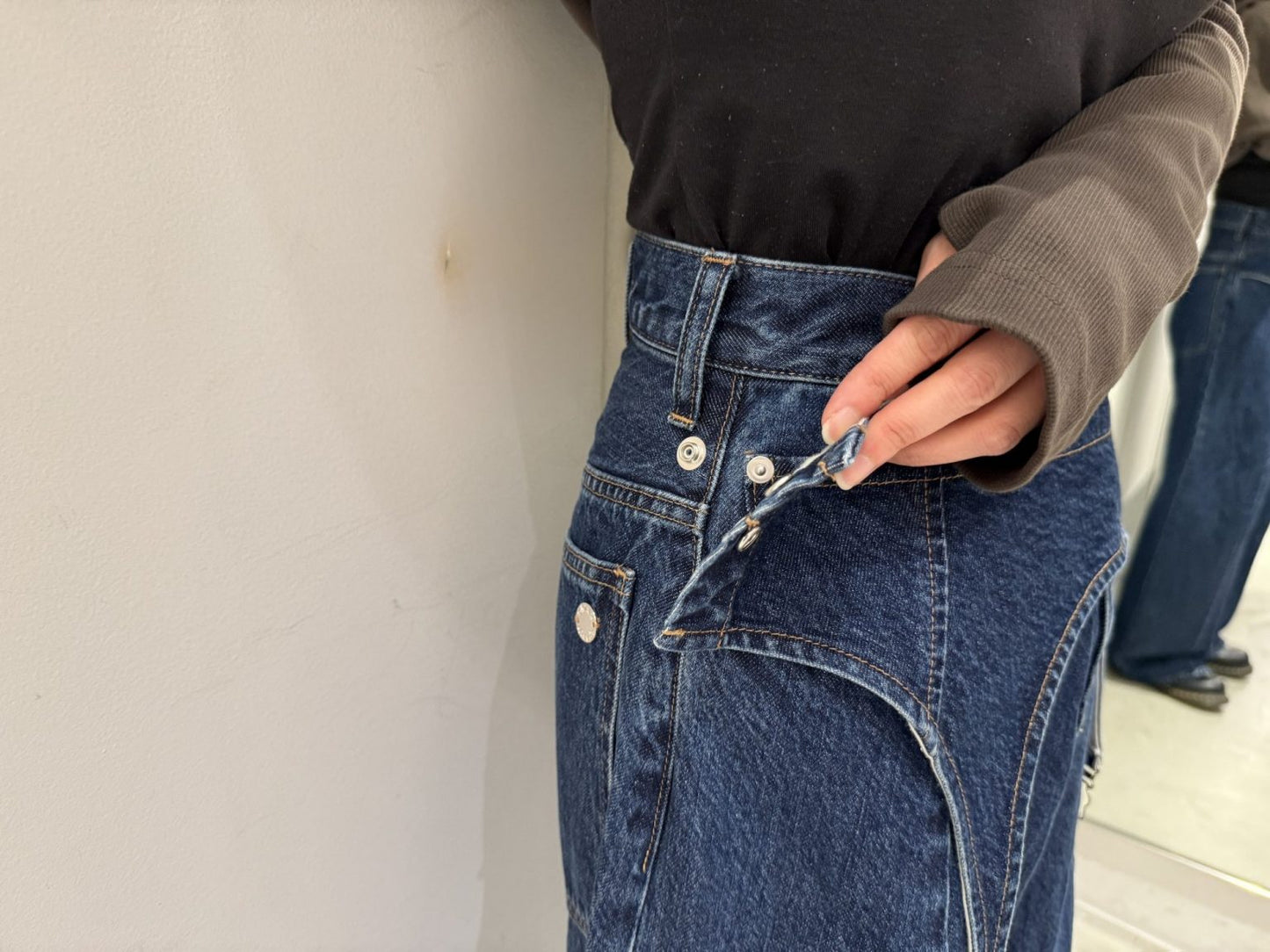 ガーター付デニムパンツ【25AW】