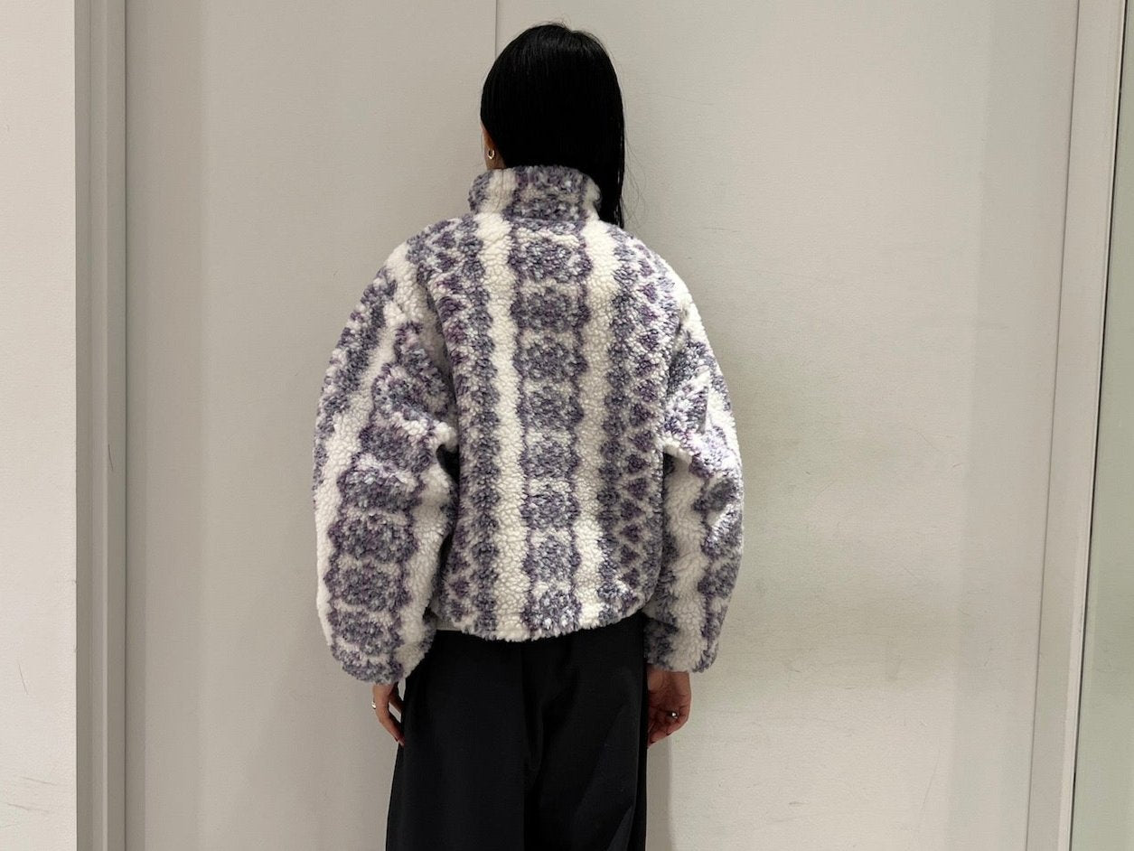 WOODGRAIN TEDDY BLOUSON【23AW】