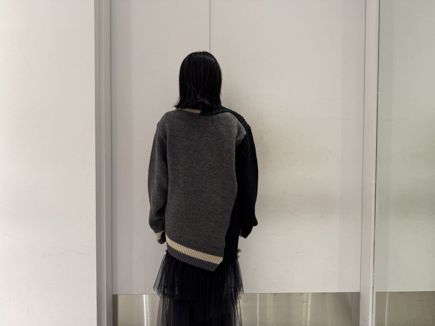 切替Vネックニット(BEACON)【25AW】