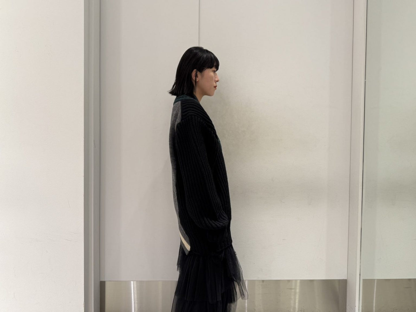 切替Vネックニット(BEACON)【25AW】