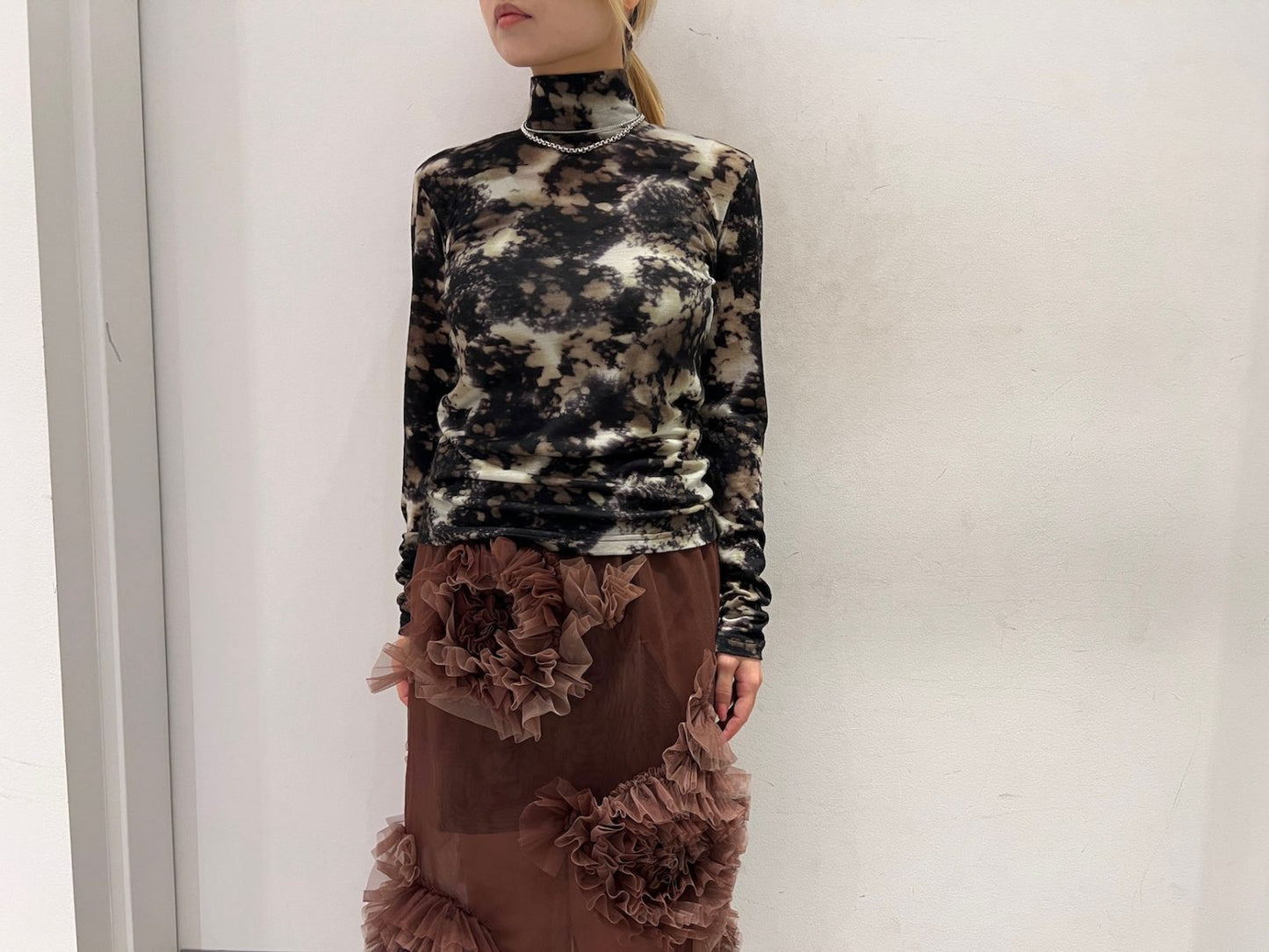総柄ハイネックトップス【25AW】