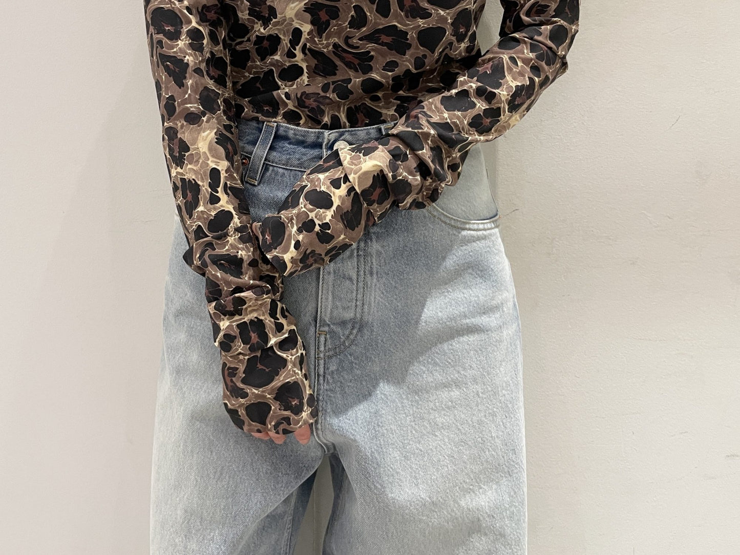 LEOPARD TURTLENECK【25SS】