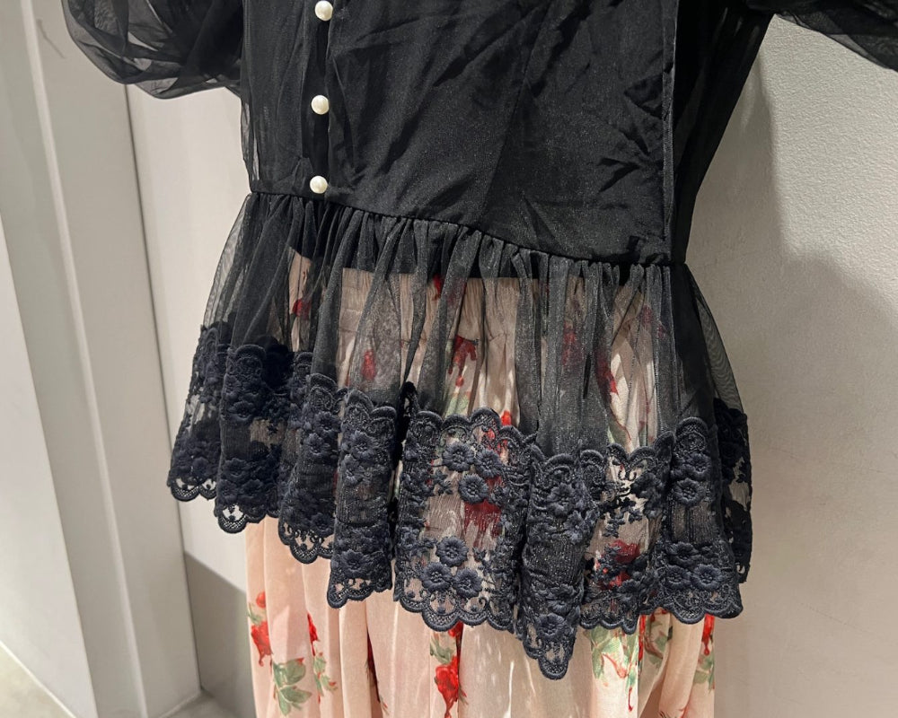 Dentelle Tape Tulle Blouse