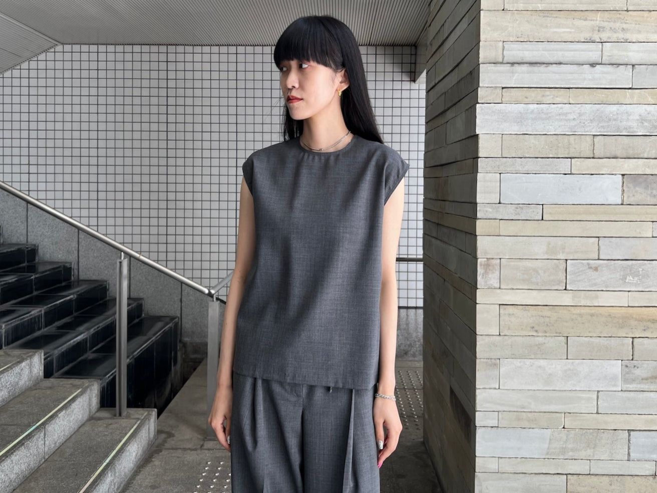スリーブレスカットソー【25SS】