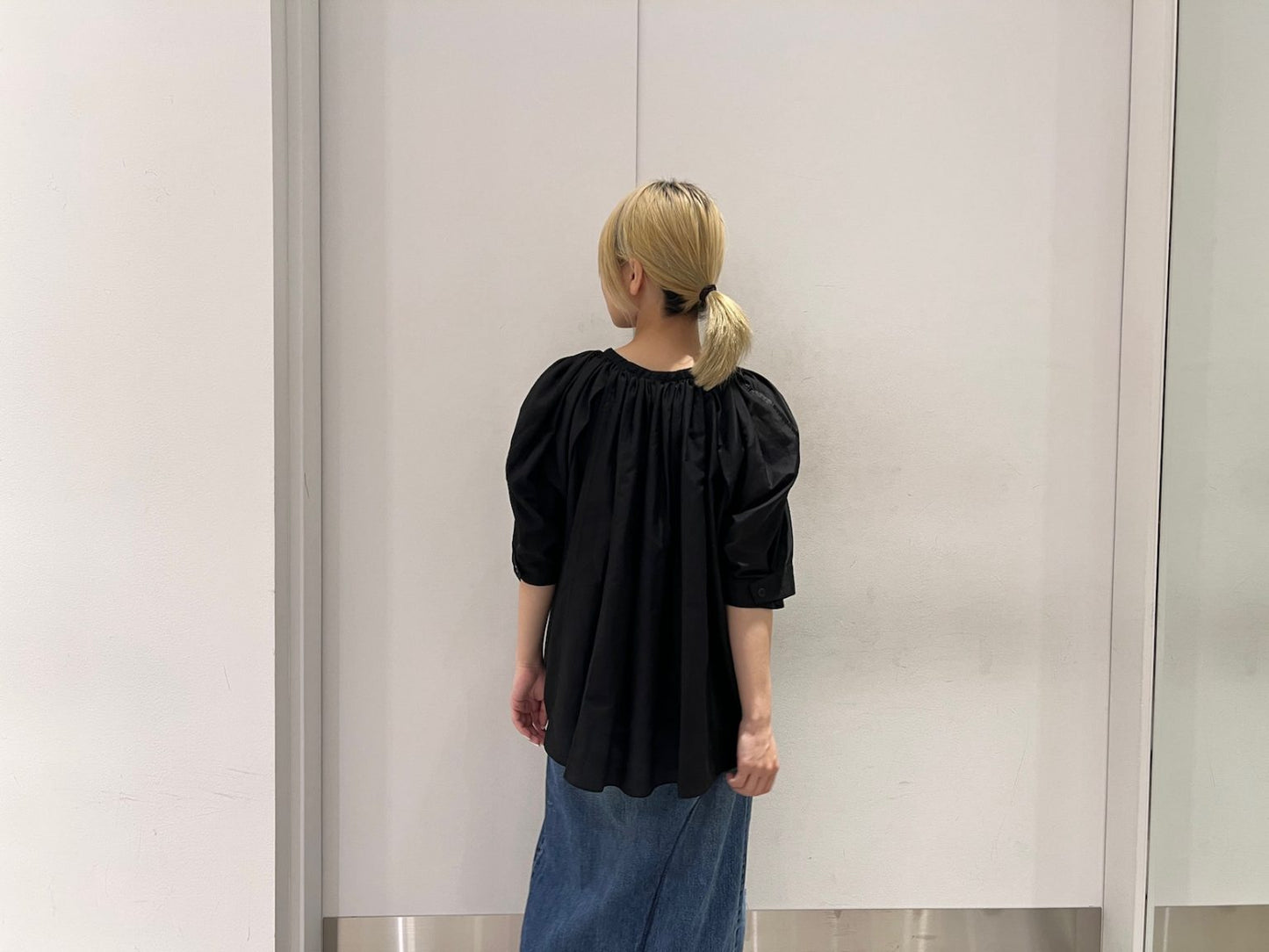 COTTON SILK GATHER TOPS