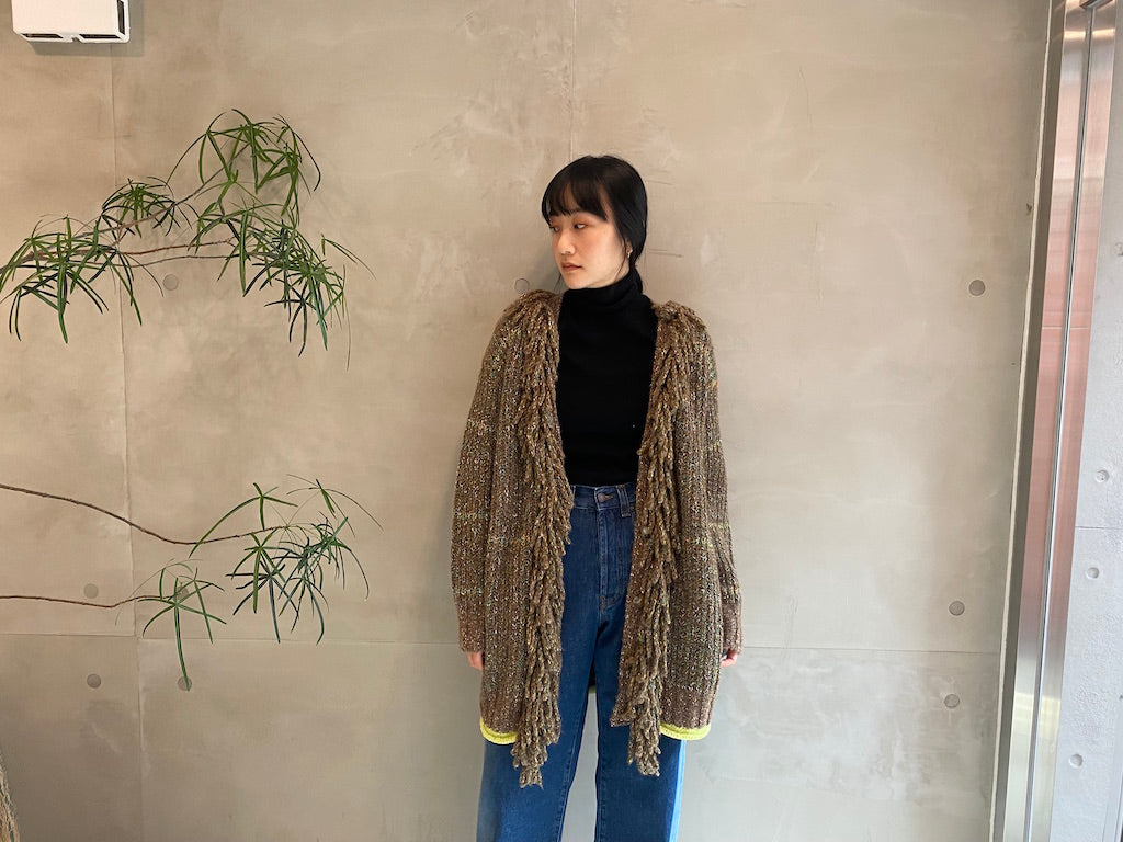 TWEED KNIT CARDIGAN【23AW】
