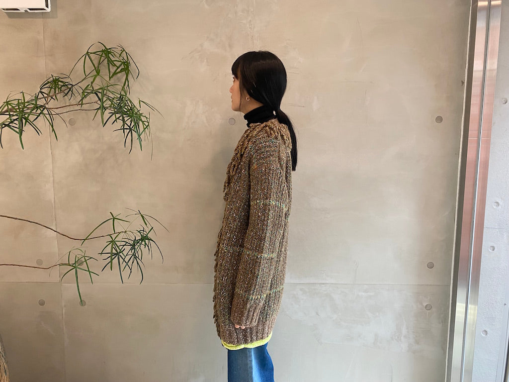 TWEED KNIT CARDIGAN【23AW】