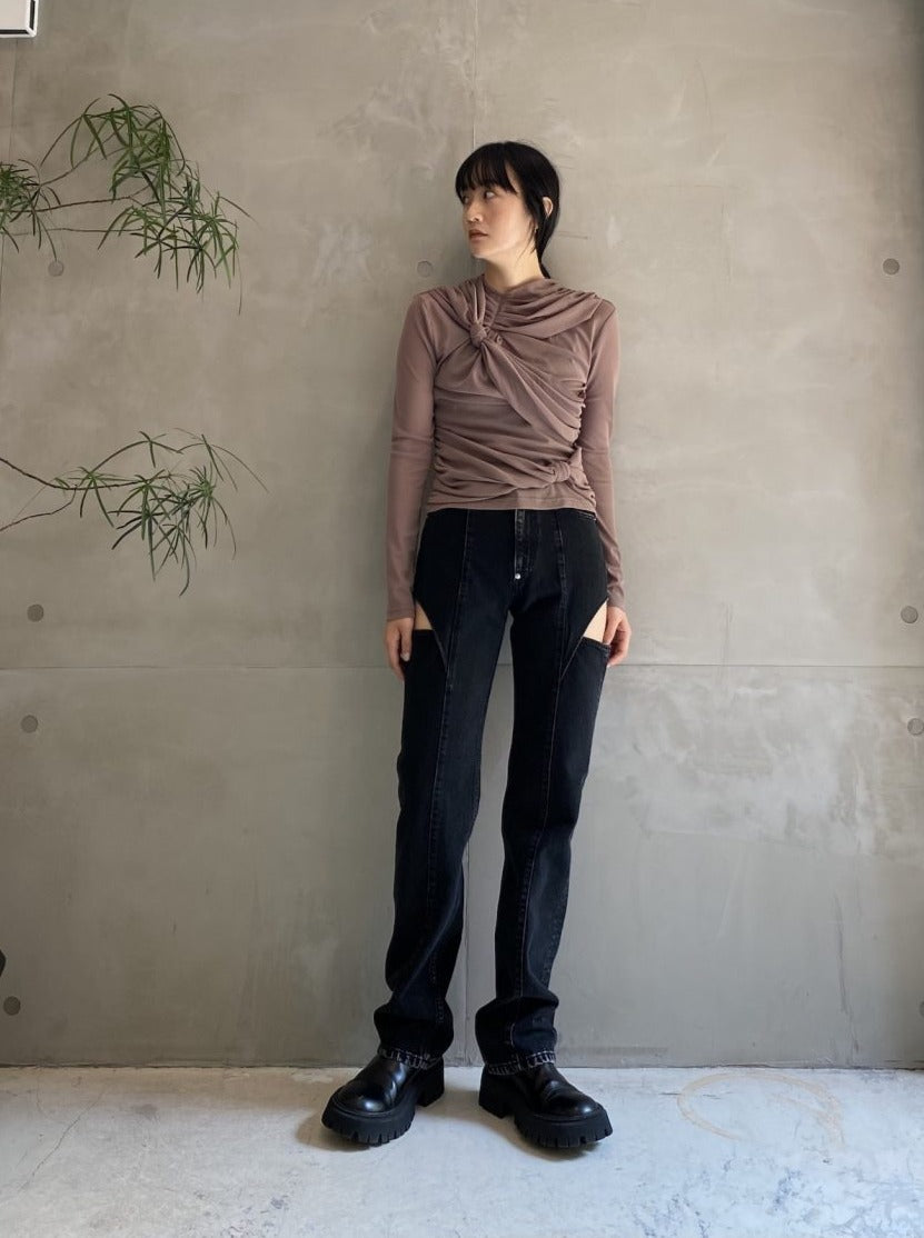 KNOTTED JERSEY TOP【23AW】