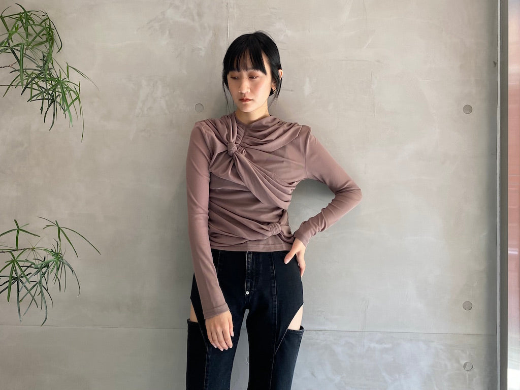 KNOTTED JERSEY TOP【23AW】