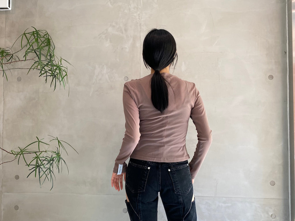 KNOTTED JERSEY TOP【23AW】
