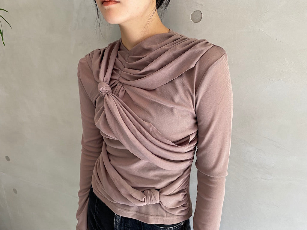 KNOTTED JERSEY TOP【23AW】