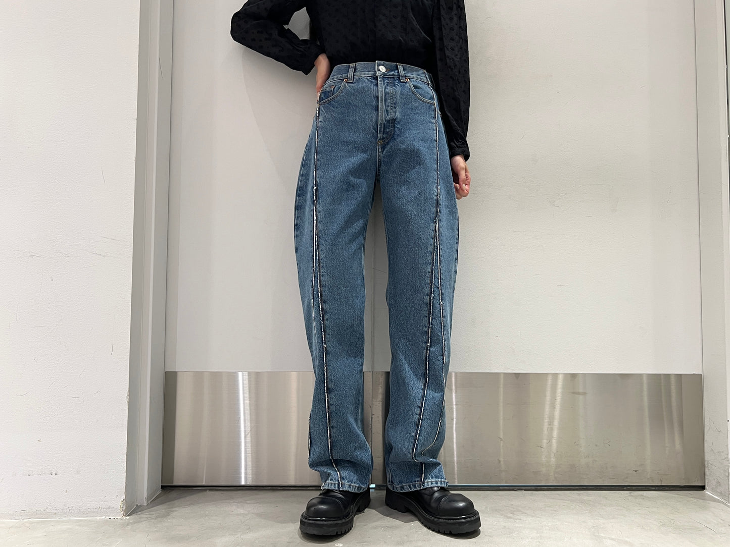 CUT UP デニムパンツ