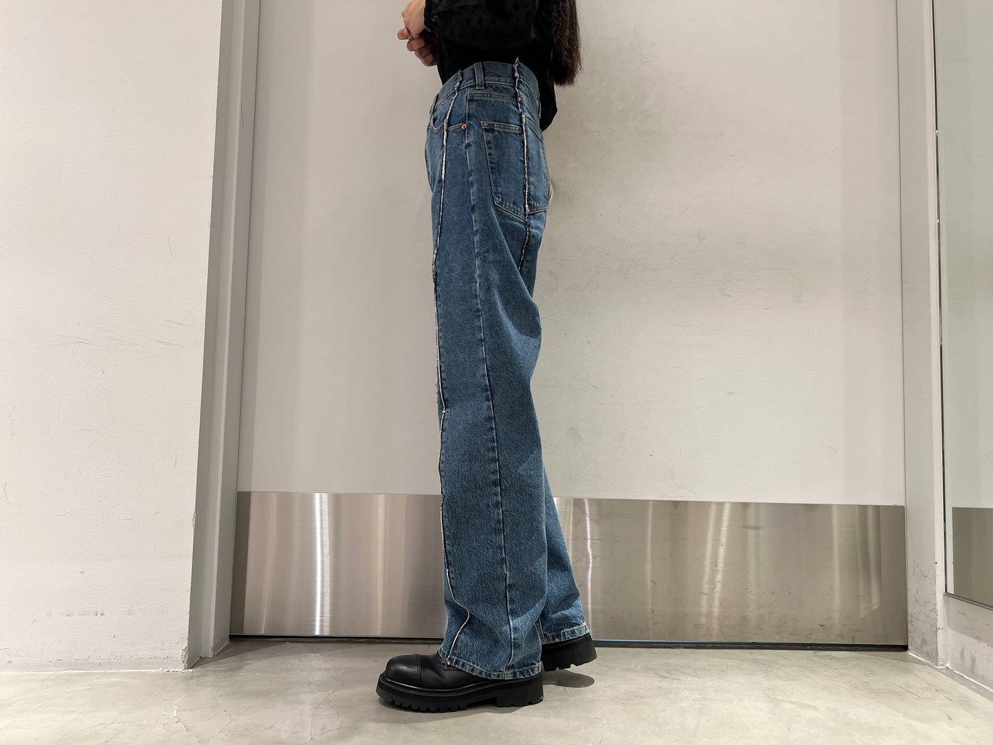 CUT UP デニムパンツ