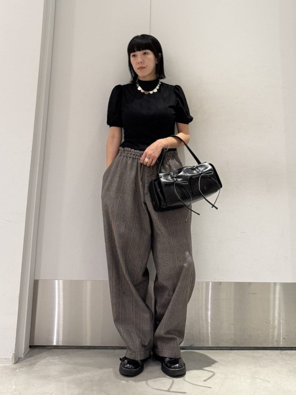 COTTON JERSEY PUFF SLEEVE T-SHIRT【25AW】