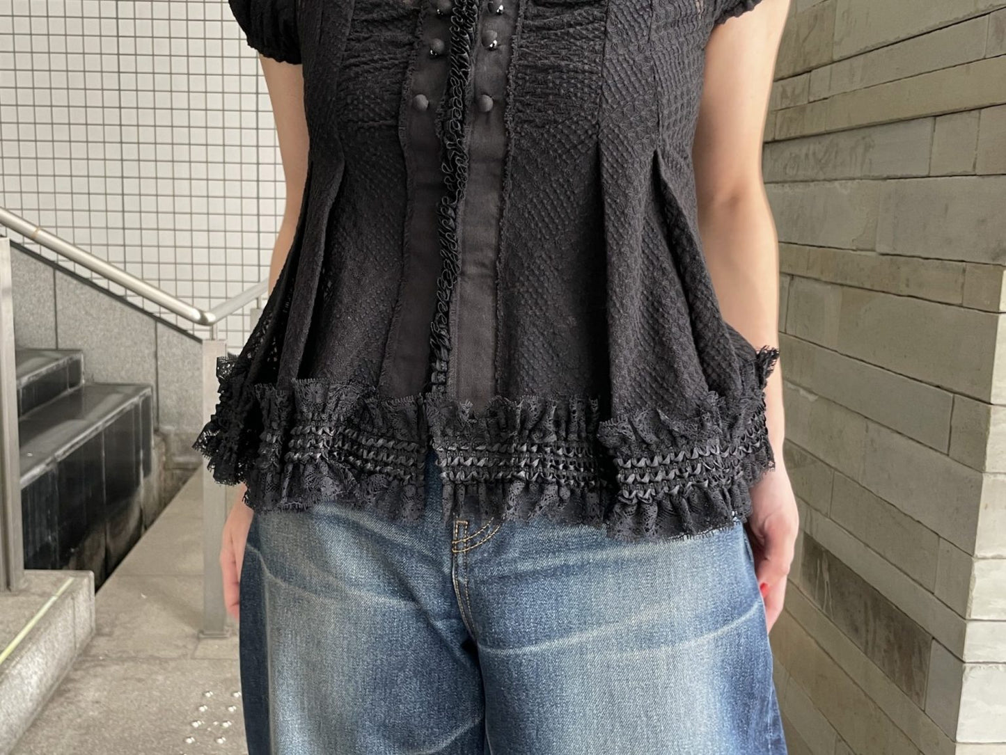 MULTI LACED VICTORIAN BLOUSE