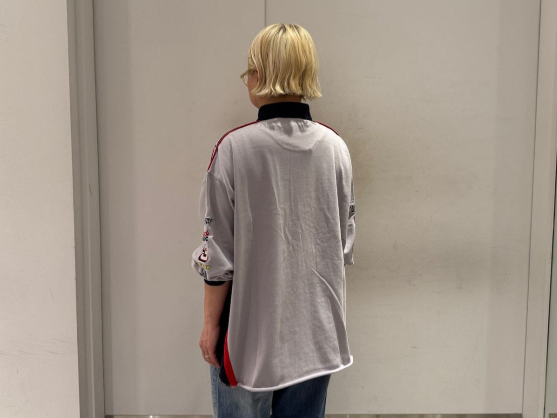 RACING EMBROIDERY HALF ZIP-UP【25SS】