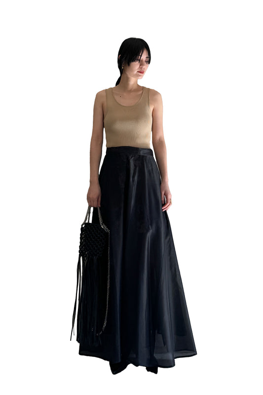 リブタンクトップ