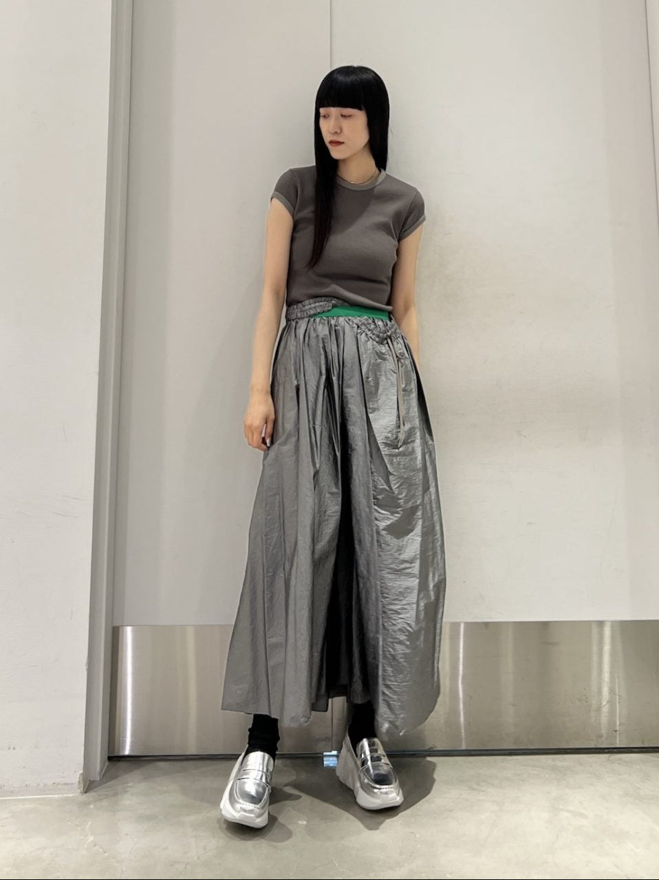 クルーネックフィットTシャツ